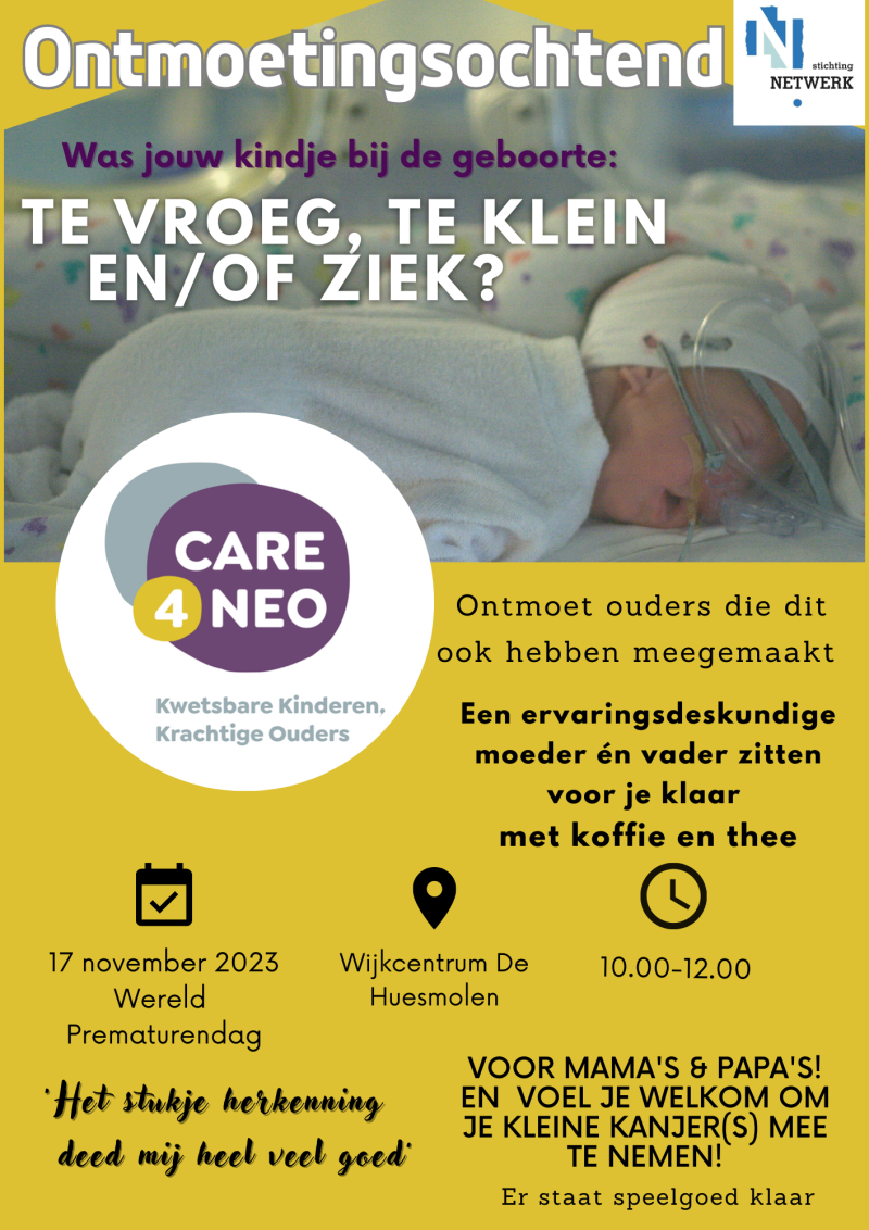 Wereld Prematurendag Website Care4Neo